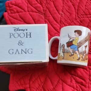 Disney Mug with Pooh & Friends in Blue and Red